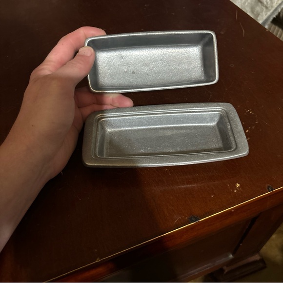 Carson Pewter Pineapple design Butter Dish with Lid - Picture 2 of 9